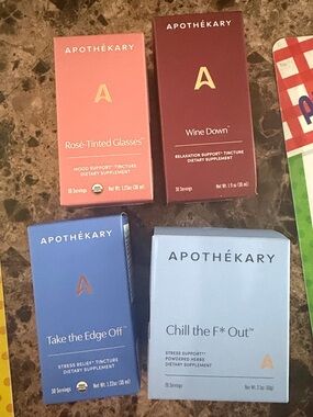 Apothékary sober curious trio + chill the F out powder NWT